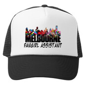 Fangirl Assistant Cap - Black Truckers Cap - Mesh Back
